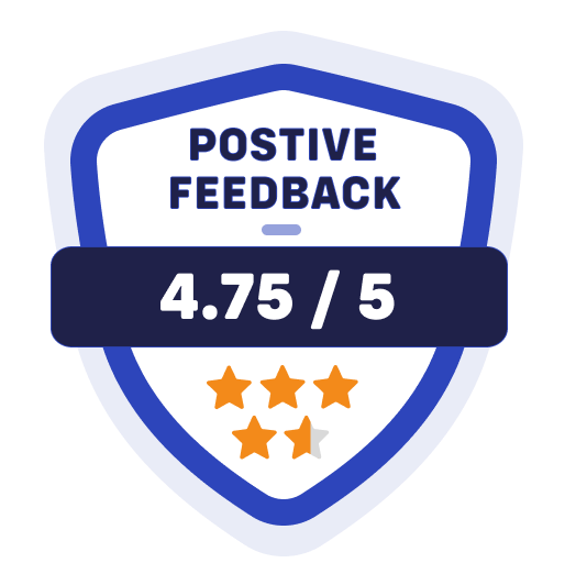 positive feedback - 4.75 stars out of 5